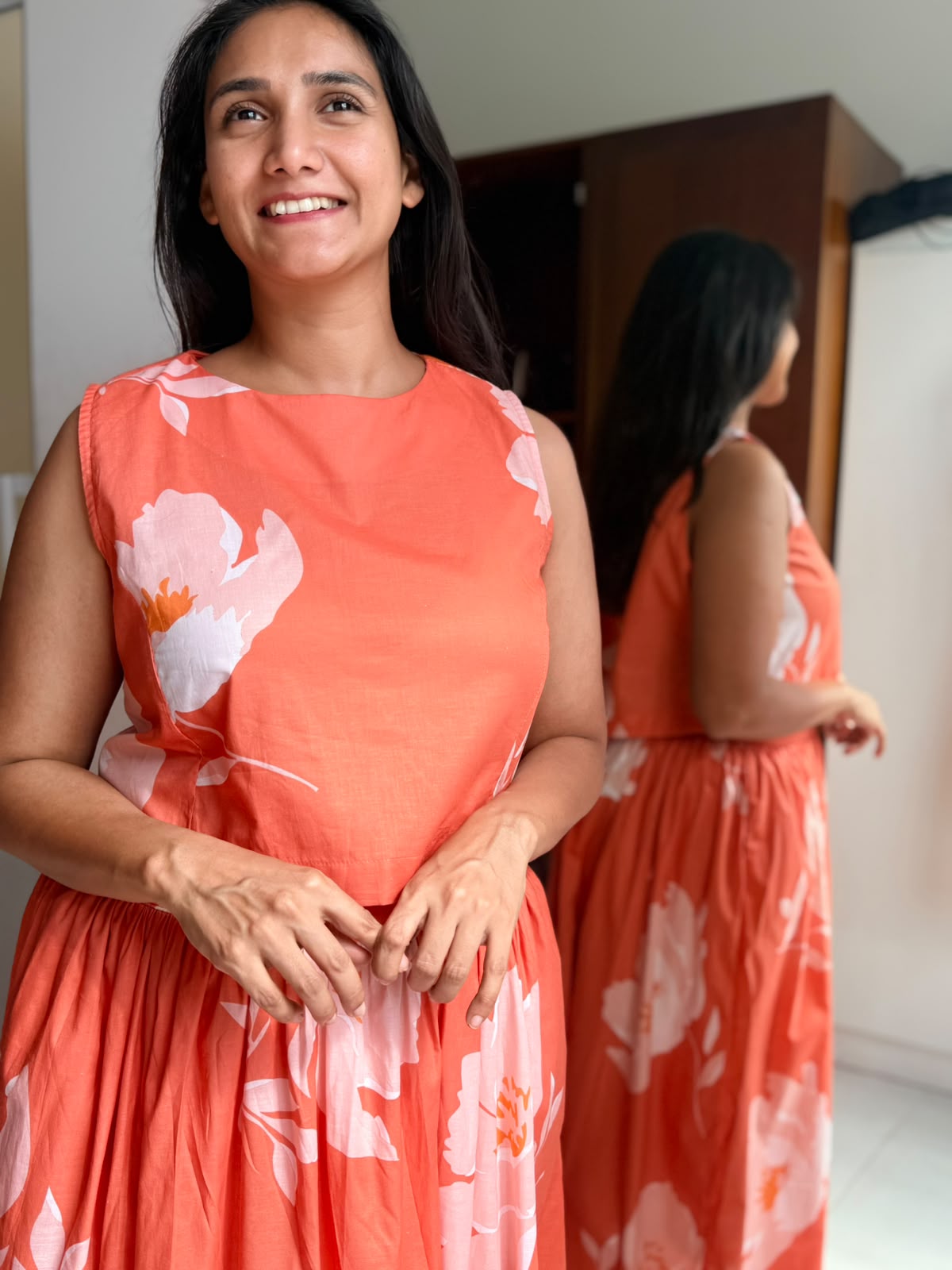 Sunset Petals Top