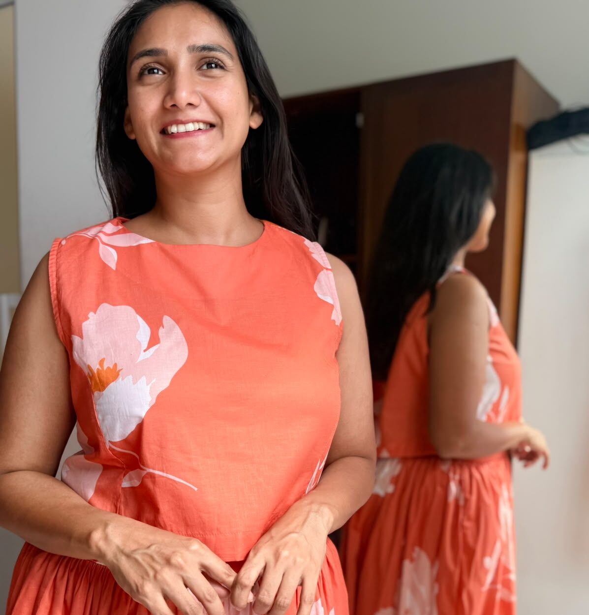 Sunset Petals Top